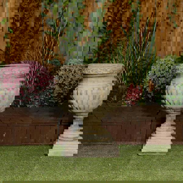 Large Stonecast Tazza Urn Garden Ornament