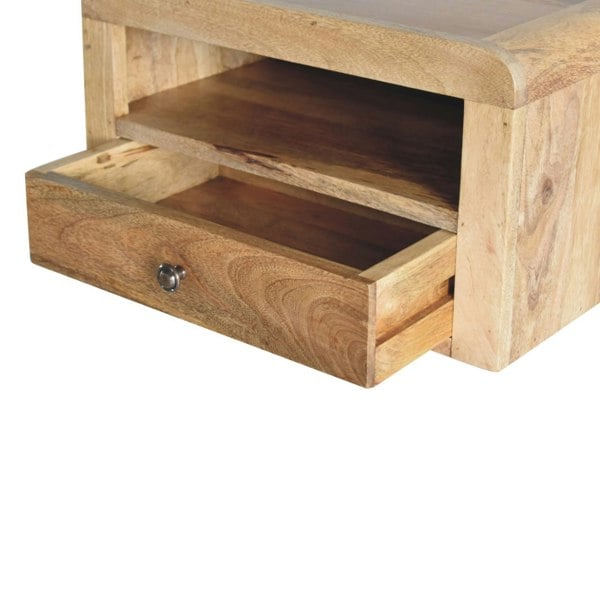 Artisan Furniture Chunky Oak-ish Floating Bedside