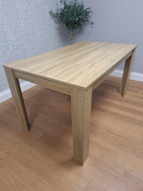 Kosy Koala Modern Oak Effect Table with 2 Black Velvet Chairs and a Black Velvet Benche Dining Room Set