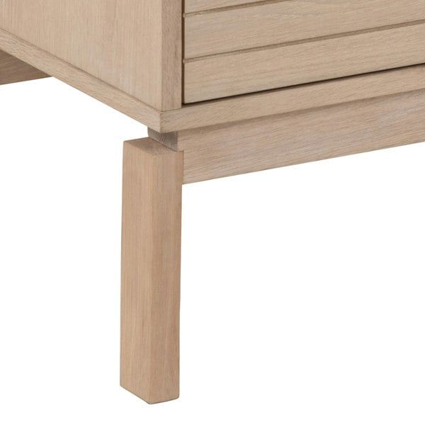 Furniture To Go Linley 2 Door TV Unit in White Oak