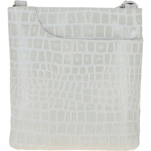 Ashwood Curve Zip Top Leather Cross Body Bag : CURVE