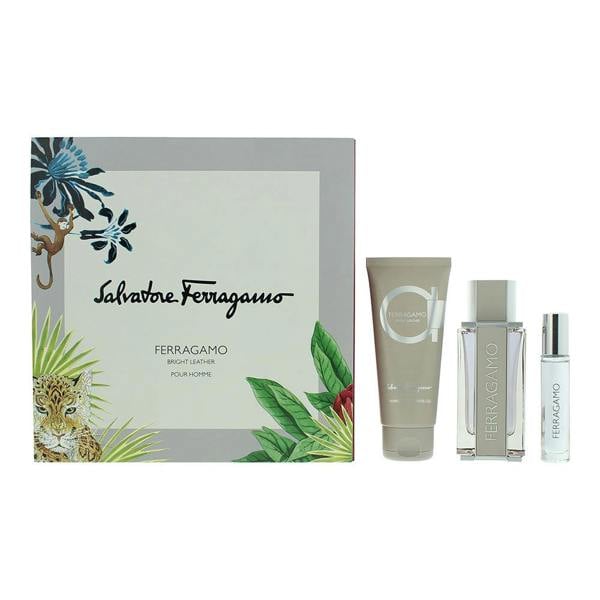 Bright Leather Salvatore Ferragamo Bright Leather 3 Piece Gift Set: Eau de Toilette 100ml