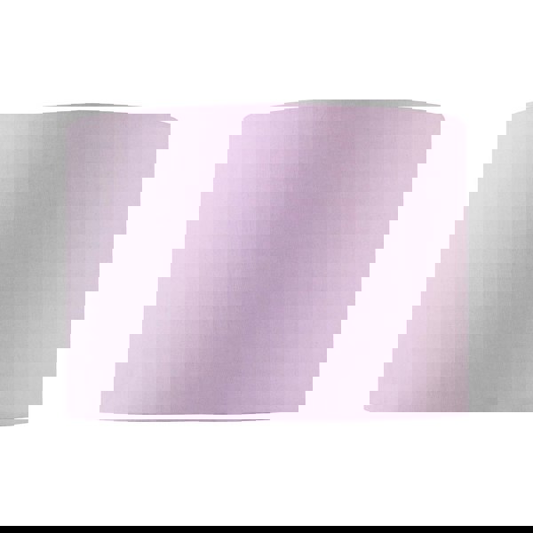 Lilac Cotton Drum Lamp Shade with Inner White Floral Pattern Lining Image 4