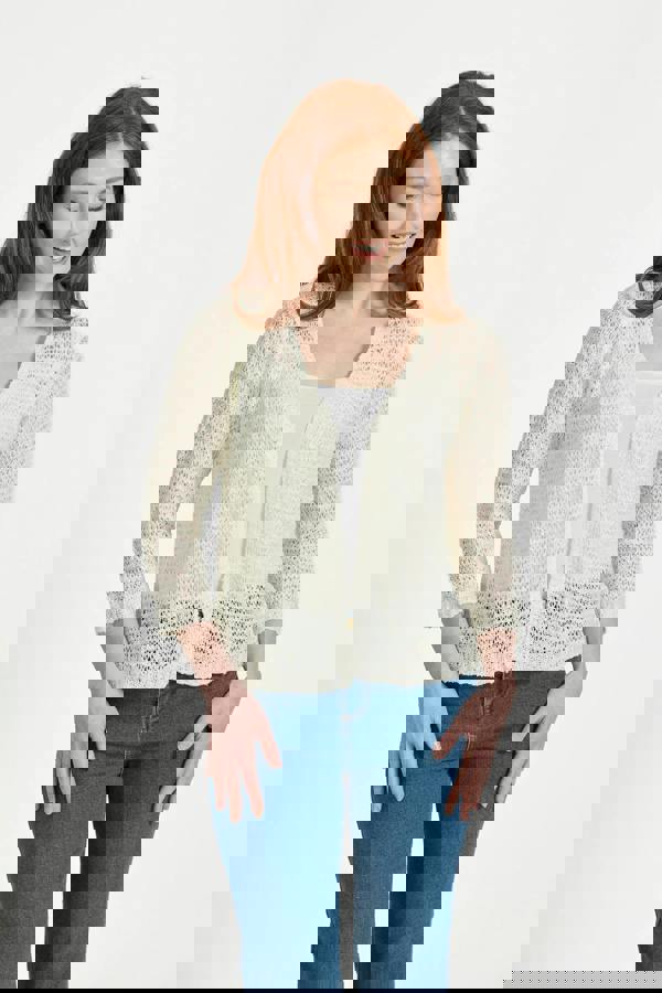 Mudflower Popcorn Knit Shrug