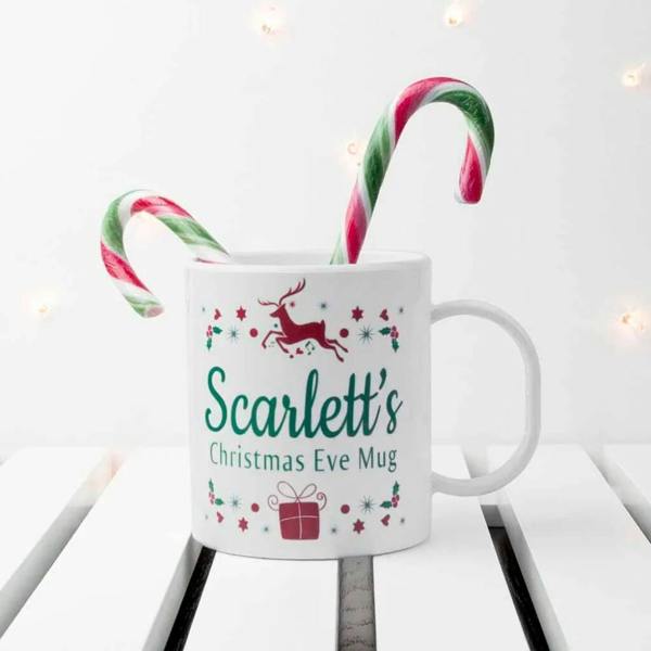 Personalised Children's Christmas Eve Mug - alternative angle