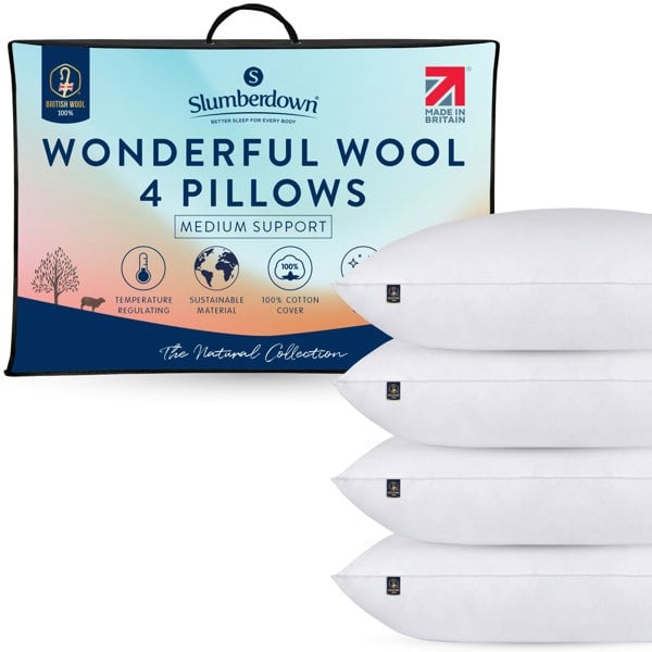 Slumberdown Wonderful Wool Firm Support Pillow