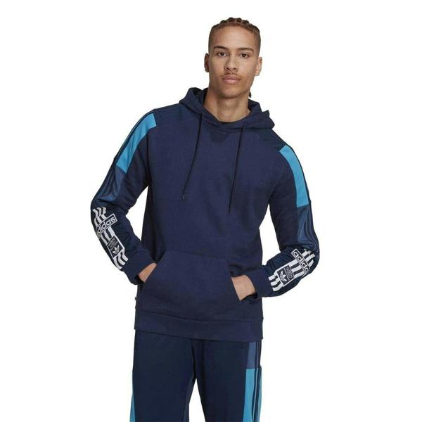 Adidas Mens Regular Raglan Hoodie - Blue - 