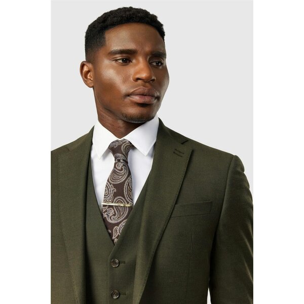 Antique Rogue Slim Fit Stretch Flannel Harley Khaki Jacket