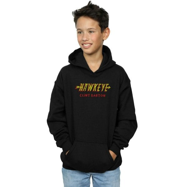 Marvel Boys Hawkeye AKA Clint Barton Hoodie - Black