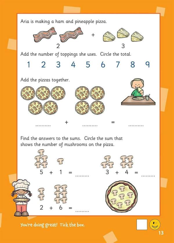 CGP Reception Activity Book Bundle –  Age 4-5 (First Sums, Maths, English, Phonics, Writing, Reading)