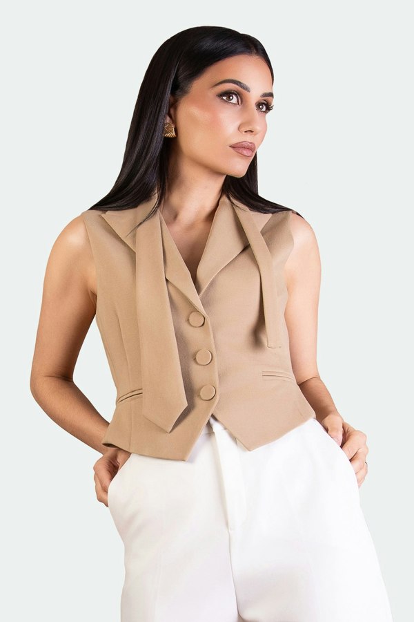 BALOU WOMENS TAILORED WAISTCOAT