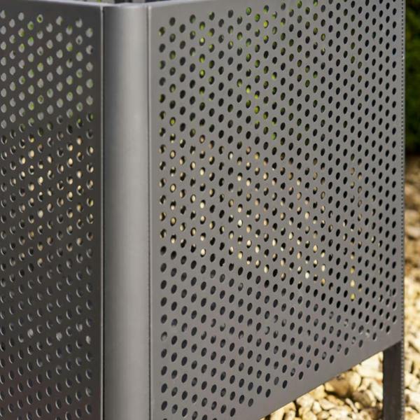 Abode Home & Gifts Industrial Matte Black Square Mesh Fire Pit