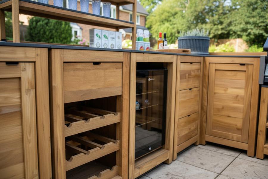 Ocean Designs Barletta Teak Outdoor Kitchen Set 4
