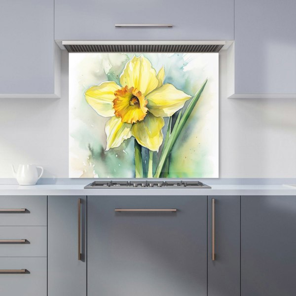 Warren Reed - Designer Watercolour Daffodil Kitchen Splashback