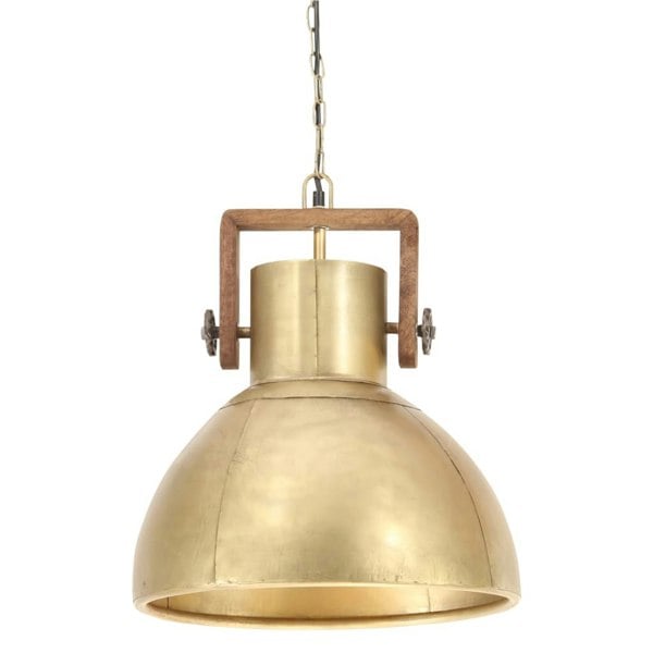Berkfield Industrial Hanging Lamp 25 W Brass Round 40 cm E27
