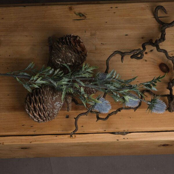 Wyld Haus Set of 3 Artificial Flowers Eryngium Thistle Stems