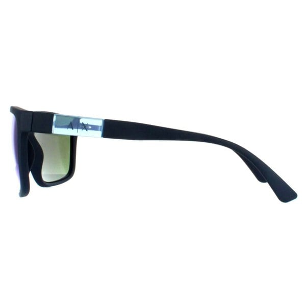 Armani Exchange Sunglasses AX4121S 818125 Matte Blue Green Mirror Light Blue