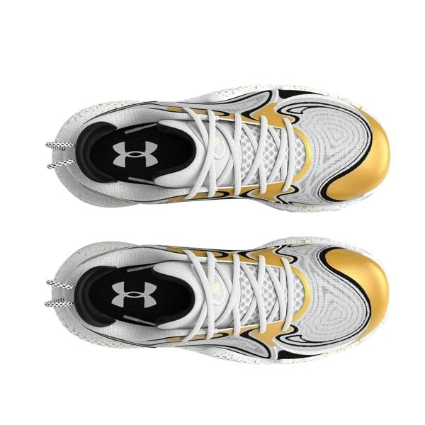 Under Armour Mens Spawn 6 Leather Basketball Basketball Shoes - White - 