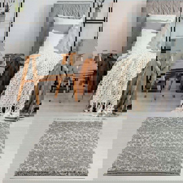 Moroccan-style thick shaggy rug 30 mm pile, non-shedding, pet-friendly