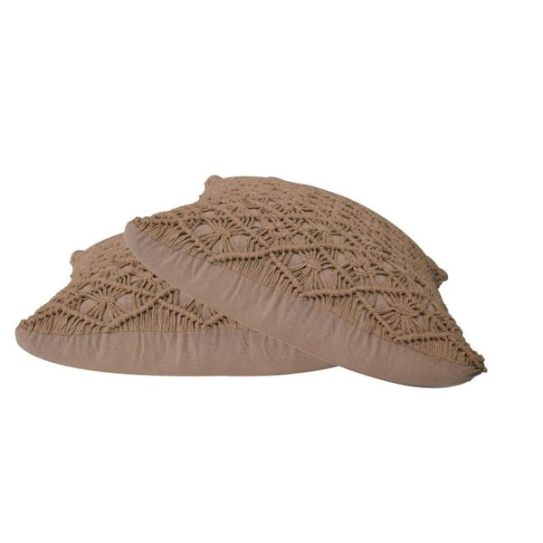 Wyld Haus Amalfi Set of 2 Hand Woven Coffee Cushion Covers