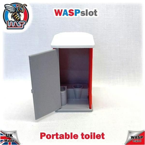 MCSlots Portable Toilet Red Slot Car Track Scenery x 1 1:32 Scale Wasp P