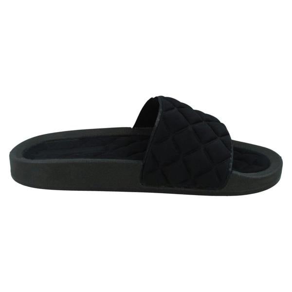 Spot On Ladies Spot On Quilted Sliders F00388