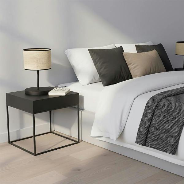 Emibig ECO Table Lamp 1 x E27 Black / Rattan