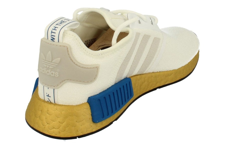 Adidas Originals Nmd_R1 Mens Sneakers  FV3642 - White Gold Blue Fv3642 - Photo 2
