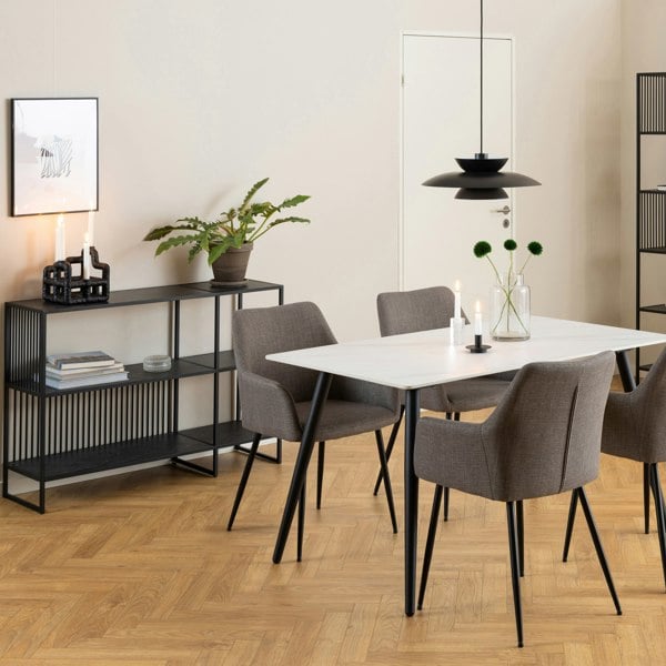 Furniture To Go Strington Bookcase with 2 Shelves in Black