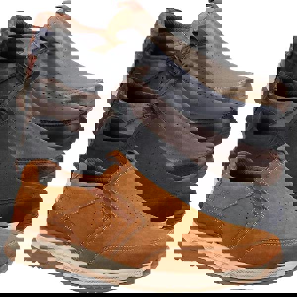 Hush Puppies Cole Mens Smart Casual Slip On Leather Trainers Shoes