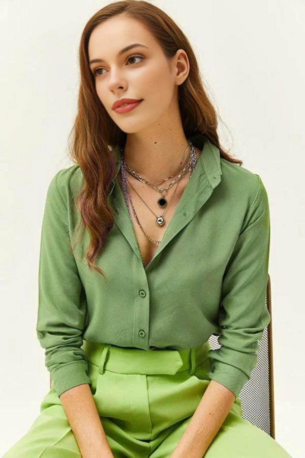 Hoxton Gal Woven Viscose Regular Fit Shirt