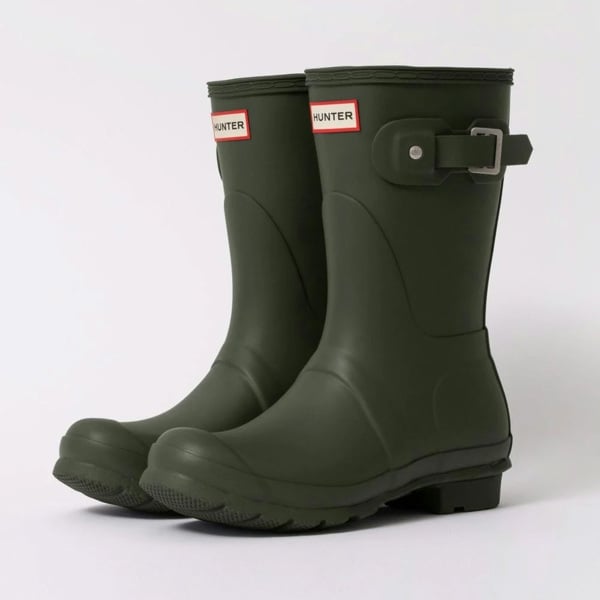 Hunter Original Short Womens Wellies - Dark Olive