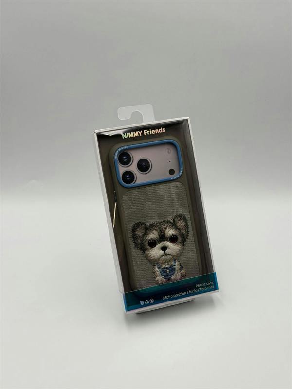 Nimmy Friends Nimmy Big Eye Cute Pet Yorkie Dog Case with MagSafe for iPhone 17 Pro Max 6.9" Grey Blue - N-XDY-IP17-PRO-MAX-027