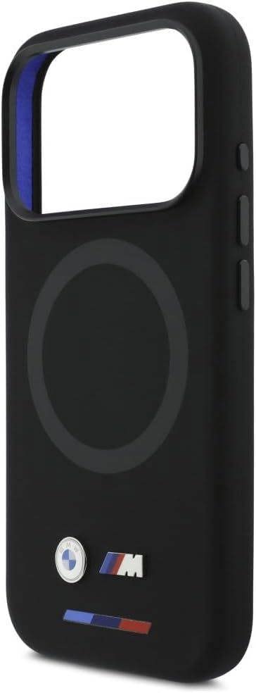 GUESS BMW M Series Liquid Silicone Case with MagSafe for iPhone 17 Pro 6.3" Black - BMHMP17L25SITBOK