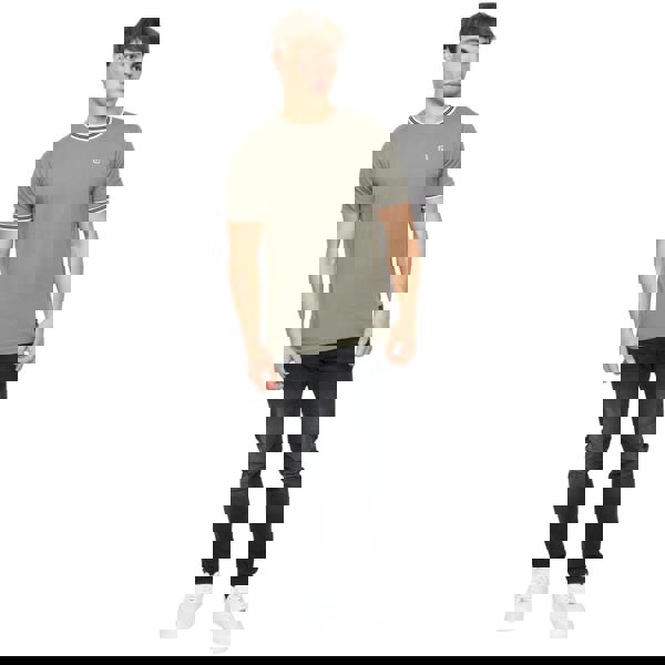 Crosshatch Mens Fillberts T-Shirt - Olive - 