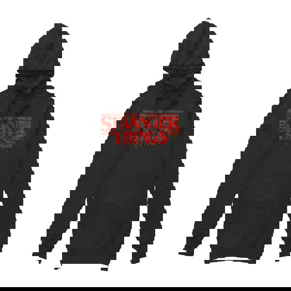 Stranger Things Unisex Adult Retro Logo Hoodie - Black - 