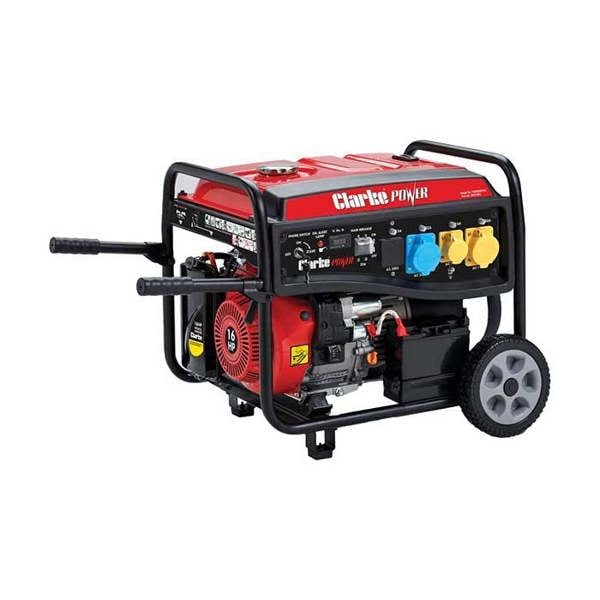 Clarke PG9500ADVES 8.5kW Dual Voltage (230V/110V) Petrol Generator - 8857860