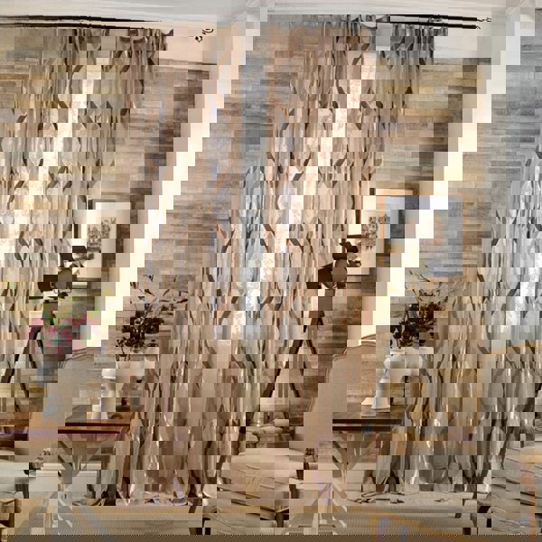 Anydrape 250cm Curtains Plain White Modern Luxury Retro Style Texture for Living Room Bedroom Dining Fashion Decor