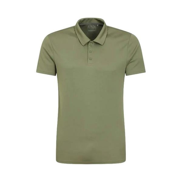 Mountain Warehouse Mens Endurance IsoCool Polo Shirt - Khaki Green - 
