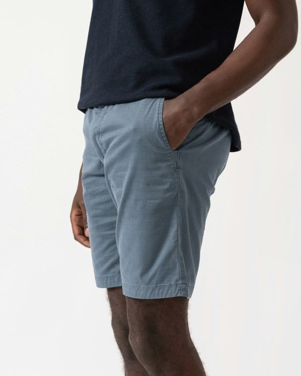BOSS Orange Slim-Fit Mens Chino Shorts in Stretch-Cotton Twill - Open Blue 462 - CHO - Designer Mens Shorts