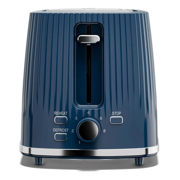 Cello Breakfast Bundle - Textured Kettle + 2 Slice Toaster - Blue