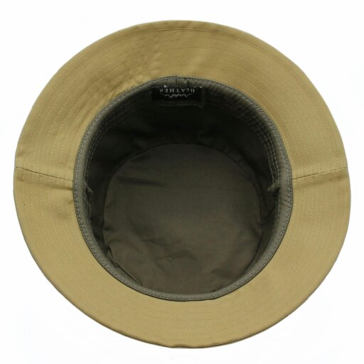 Heather Hats & Accessories Water And Sun Resistant Cotton Bucket Hat, Cotton Lining, Outdoor Wear, Desert Sand
