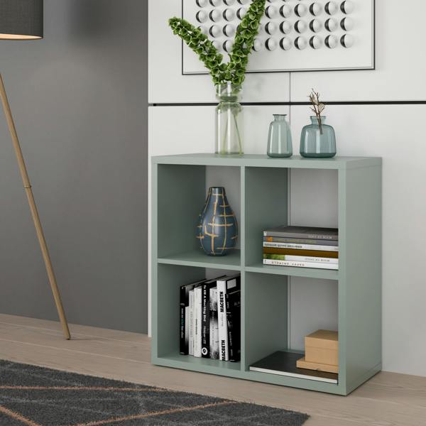 Furniture To Go Mauro 2x2 Storage Unit in Sage Green