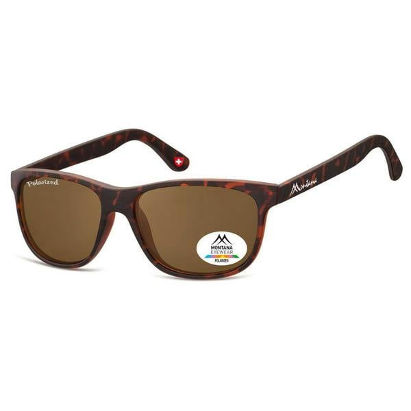 Montana Sunglasses MP48 B Matte Turtle Brown Polarized