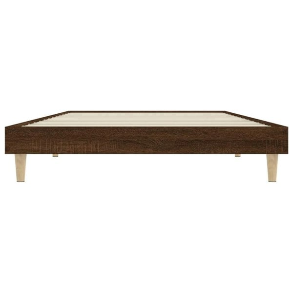 Berkfield Bed Frame Brown Oak 90x200 cm Engineered Wood