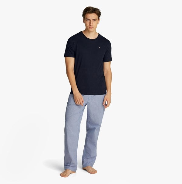 Tommy Hilfiger PURE COTTON 3 Pack Mens T-Shirts Desert Sky