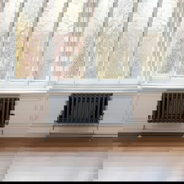 Monstershop Traditional 3 Column Radiator - 300 x 832mm - Anthracite Grey