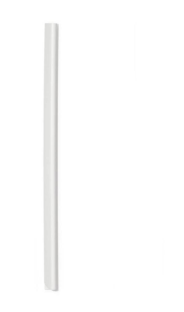 Durable SPINE BAR 60 Sheet Binding Bar for Unpunched Docs | 50 Pack | A4 White