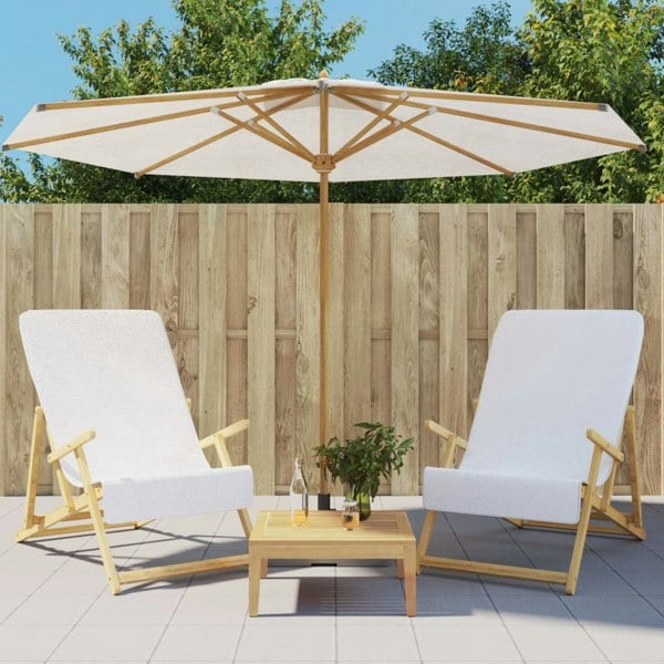 Berkfield Beach Towels 2 pcs White 60x135 cm Fabric 400 GSM