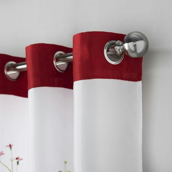 Luxury Living Spring Embroidered Voile Curtains